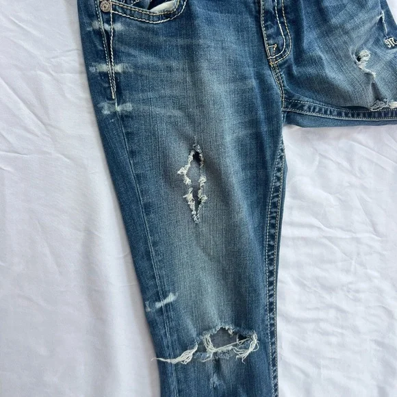 Miss Me Y2K Distressed Skinny Jeans Size 30 - Picture 7 of 7
